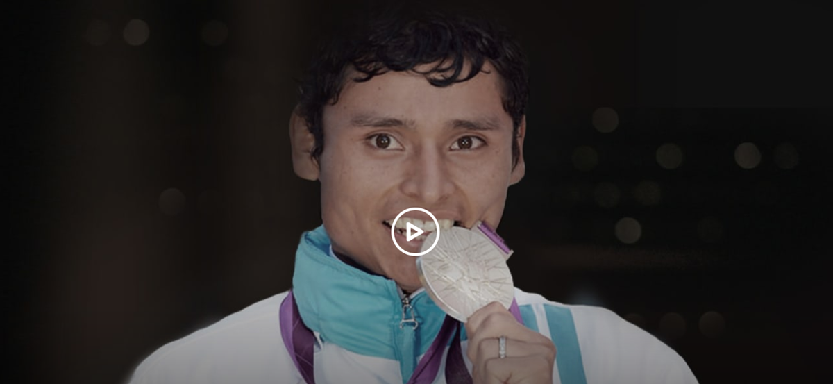 Érick Barrondo se ha convertido en la inspiración de niños en las Verapaces por ser el único medallista olímpico para Guatemala. (Foto Prensa Libre: Olympic Channel)