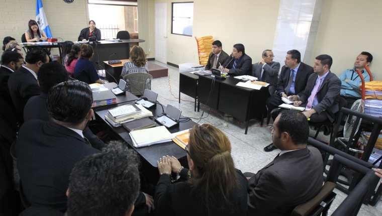 Audiencia en el Juzgado Sexto, donde se leyó el testimonio de Mario Orellana López. (Foto Prensa Libre: Hemeroteca PL)