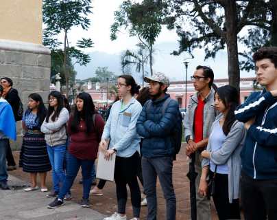 Universitarios de Sacatepéquez rechazan acciones del presidente Jimmy Morales