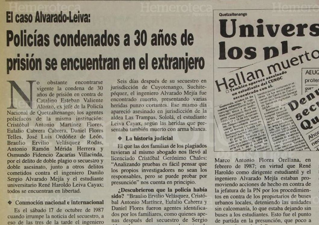 Catalino Esteban Valiente Alonzo fue juzgado en Guatemala por el asesinato de dos estudiantes universitarios, apeló la condena y salió libre. (Foto Prensa Libre: Hemeroteca PL)