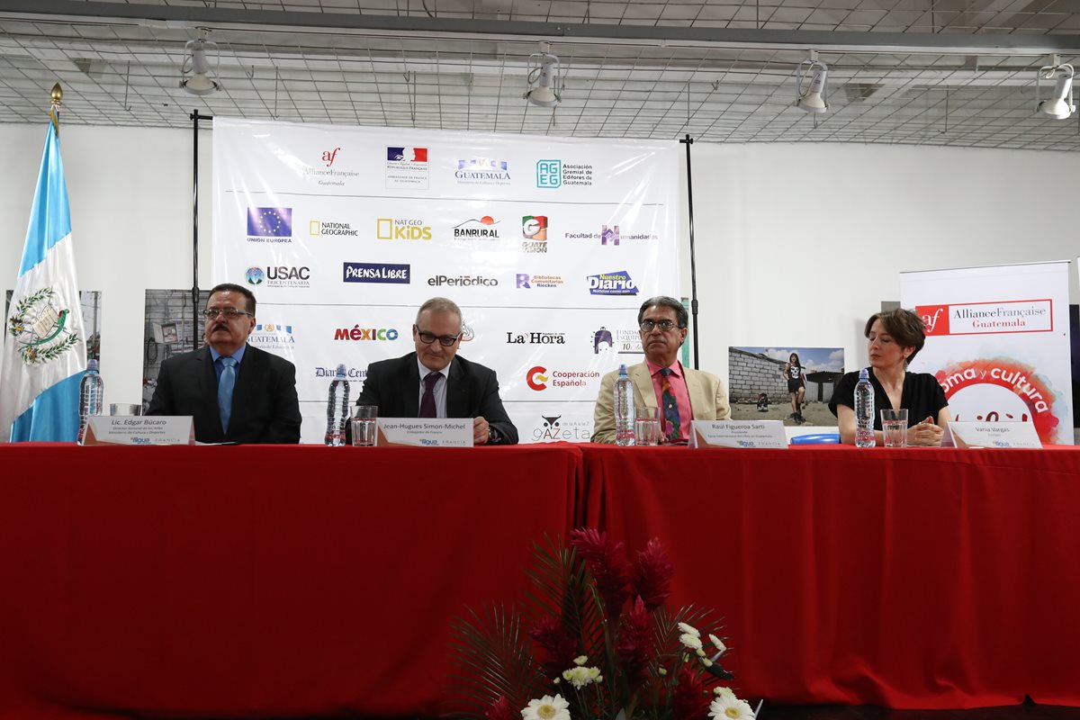 El martes 19 de junio se lanzó en la Alianza Francesa la décimoquinta edición de la Feria Internacional del Libro en Guatemala (Filgua). (Foto Prensa Libre: Anna Lucía Ibarra).