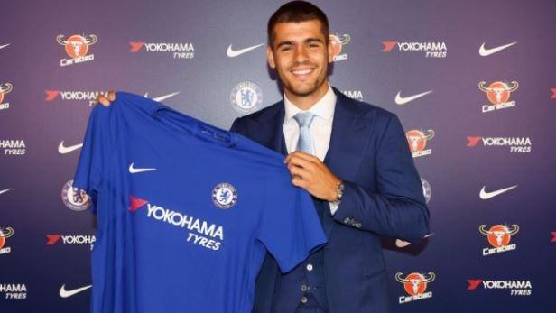 Álvaro Morata utilizará el número 9 en el Chelsea. (Foto Prensa Libre: cortesía Chelsea)