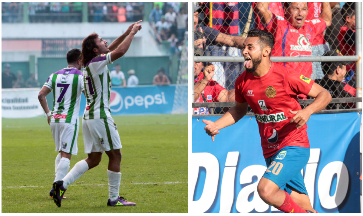 Agustín Herrera y Danilo Guerra son los goleadores del torneo y esperan salir campeones. (Foto Prensa Libre: Norvin Mendoza)