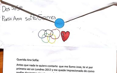 Ana Sofía Gómez compartió en sus redes sociales la carta de José. (Foto Prensa Libre: Twitter)