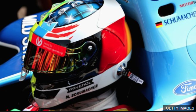 El apellido Schumacher sigue presente en la pista. (Foto Prensa Libre: BBC News Mundo)