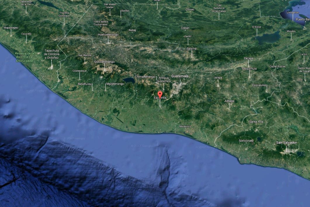 Un temblor de magnitud 5.3 con epicentro en Escuintla fue sensible a las 7 horas de este viernes. (Foto Prensa Libre: Insivumeh)