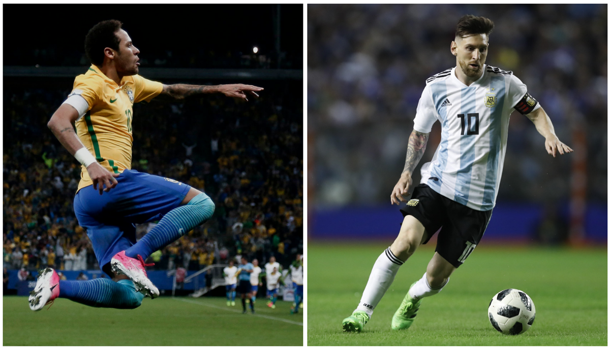 Neymar y Messi serán dos de las grandes figuras que estarán en el Mundial de Rusia 2018. (Foto Prensa Libre: AFP)