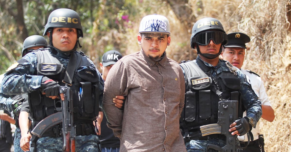 Andy García Vásquez, alias el Fantasma, un jefe del Barrio 18, quien se había fugado de la cárcel de máxima seguridad Fraijanes. (Foto Prensa Libre: Érick Ávila)