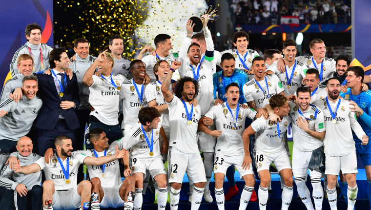 El Real Madrid se consagro por tercer año consecutivo en la Champions y el Mundial de Clubes. (Foto Prensa Libre: AFP)