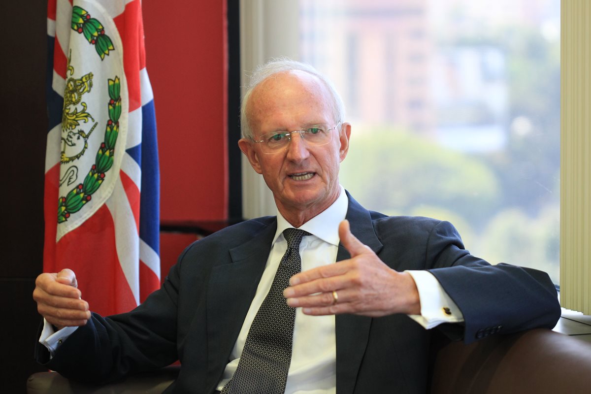 Thomas Carter concluyó su gestión como embajador británico. (Foto Prensa Libre: Esbin García)