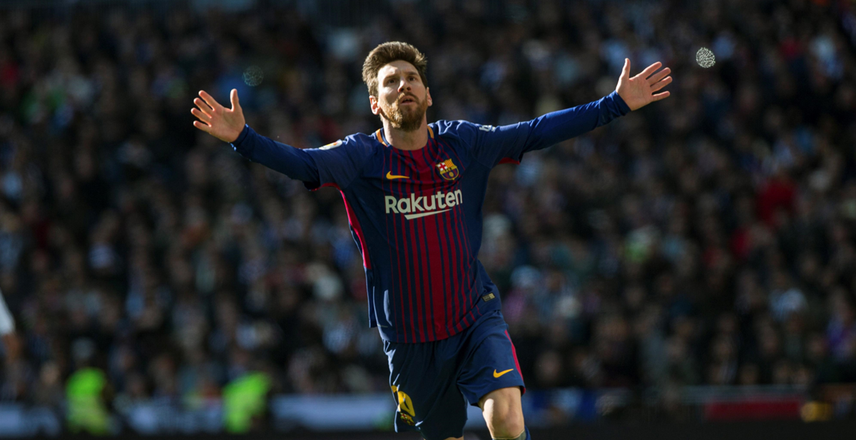 El delantero argentino Lionel Messi terminó el año con un triunfo importante, en el clásico frente al Madrid. (Foto Prensa Libre: EFE)