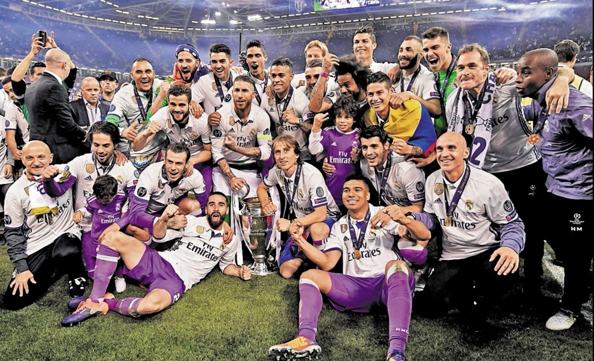 El Real Madrid conquistó este año su segunda Champions League consecutiva y cuatro títulos más. (Foto Prensa Libre: Hemeroteca PL)