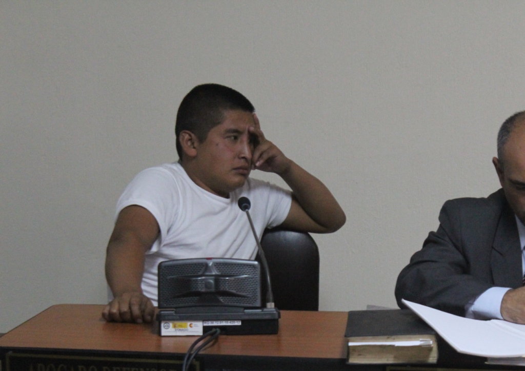 Manuel Tzoc fue hallado culpable de la muerte de José Chumil, en Sololá. (Foto Prensa Libre: Ángel Julajuj).