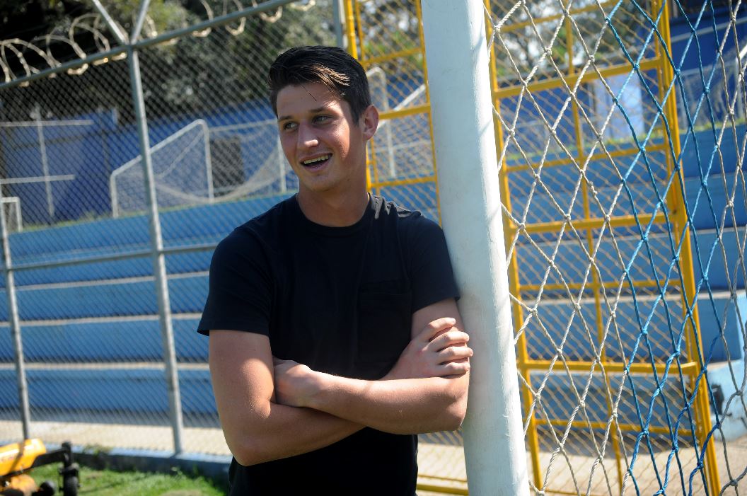 El portero Nicholas Hagen aseguró que enfrentar a Comunicaciones es una nueva experiencia, a la que no le teme para su hoja deportiva. (Foto Prensa Libre: Edwin Fajardo)