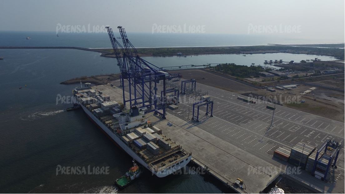 Instalaciones de la Terminal de Contenedores Quetzal, en Escuintla. (Foto HemerotecaPL)