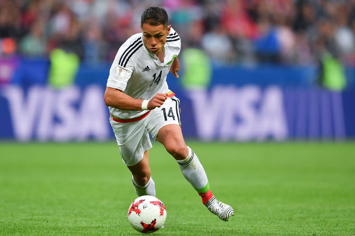 Javier Hernández es el goleador de la selección mexicana de futbol. (Foto Prensa Libre: AFP)