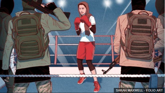 El boxeo fue una vía de escapa para Hussna. SARAH MAXWELL - FOLIO ART