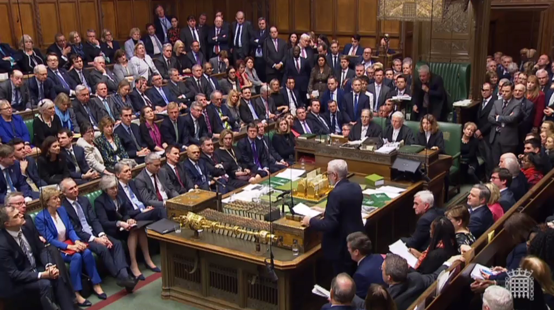 Parlamentarios del Reino Unido en plena discusión sobre el Brexit. (Foto Prensa Libre: AFP)
