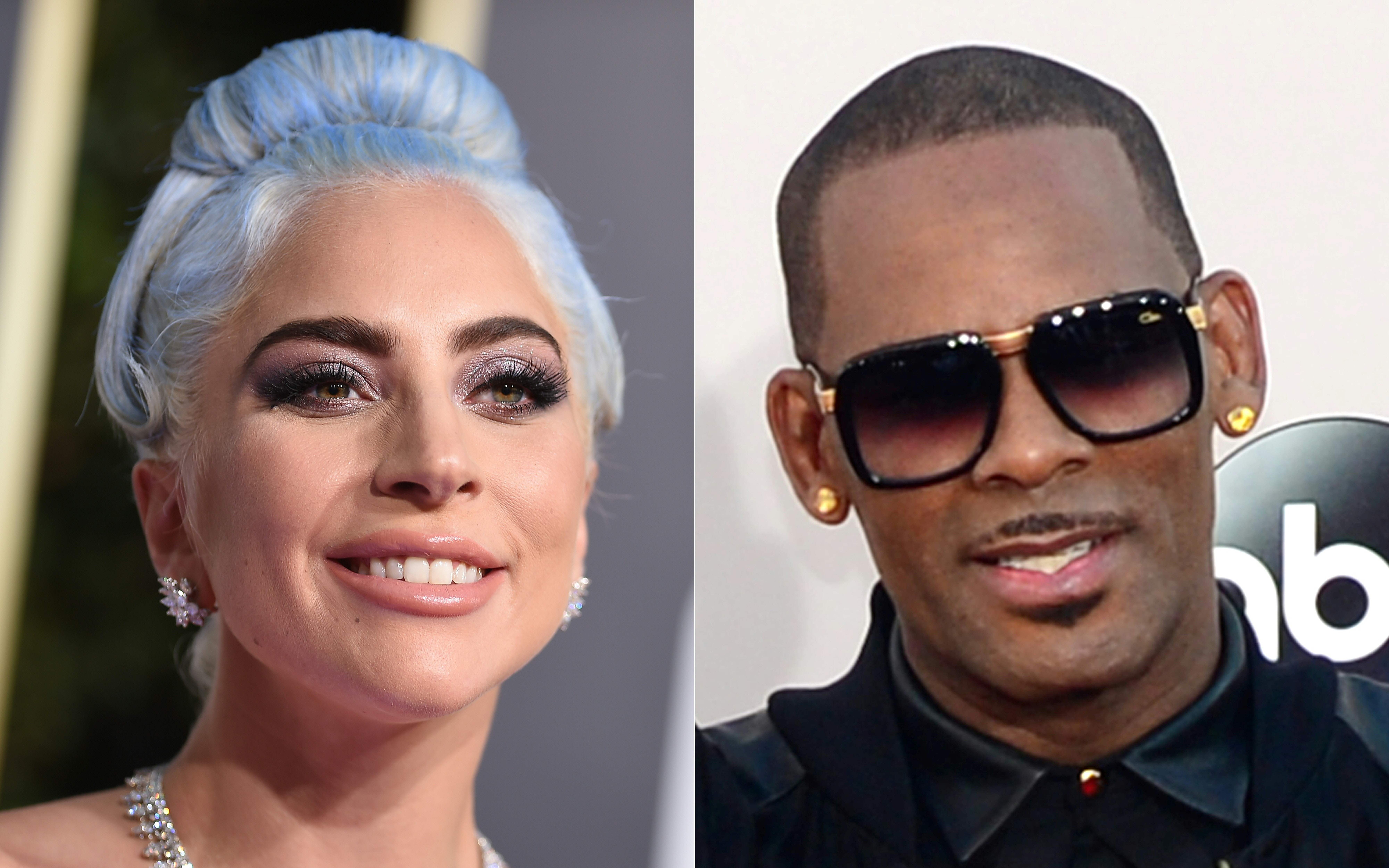 Lady Gaga se apartó de R. Kelly, acusado de múltiples casos de abuso. (Foto Prensa Libre: AFP)