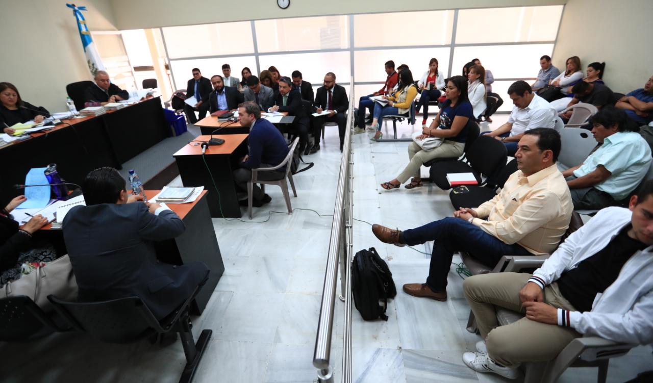 En el Tribunal Décimo Tercero Penal se realiza el debate a los implicados en el caso Botín en el Registro de la Propiedad. (Foto Prensa Libre: Hemeroteca PL)