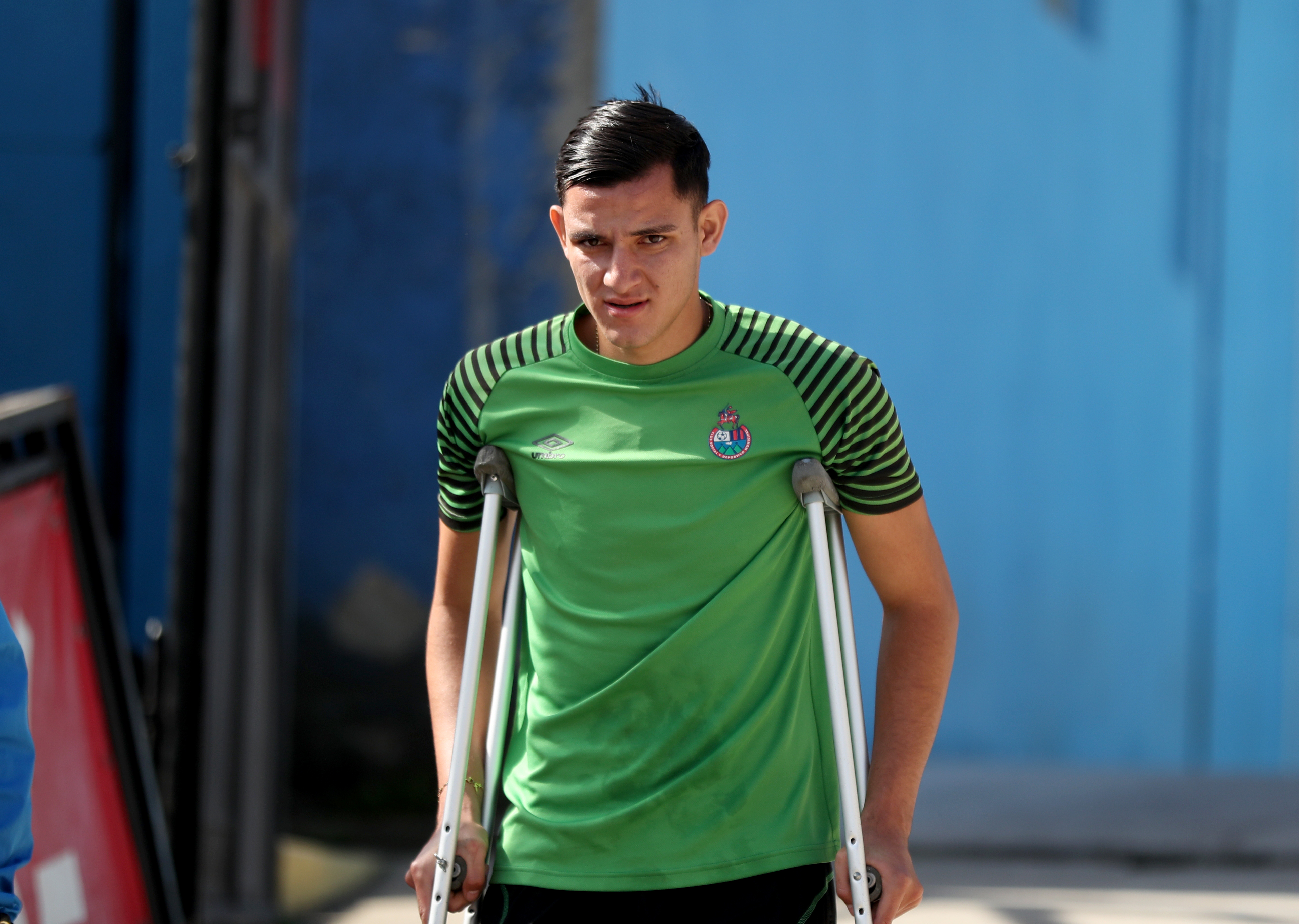 José Carlos Martínez se recupera con motivación de una lesión de tibia. (Foto Prensa Libre: Carlos Vicente)