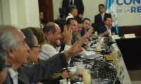 Los jefes de bloques del Congreso acordaron agendar una sesión plenaria para aprobar un préstamo de US$100 millones para el proyecto Crecer Sano. (Foto Prensa Libre: José Castro)