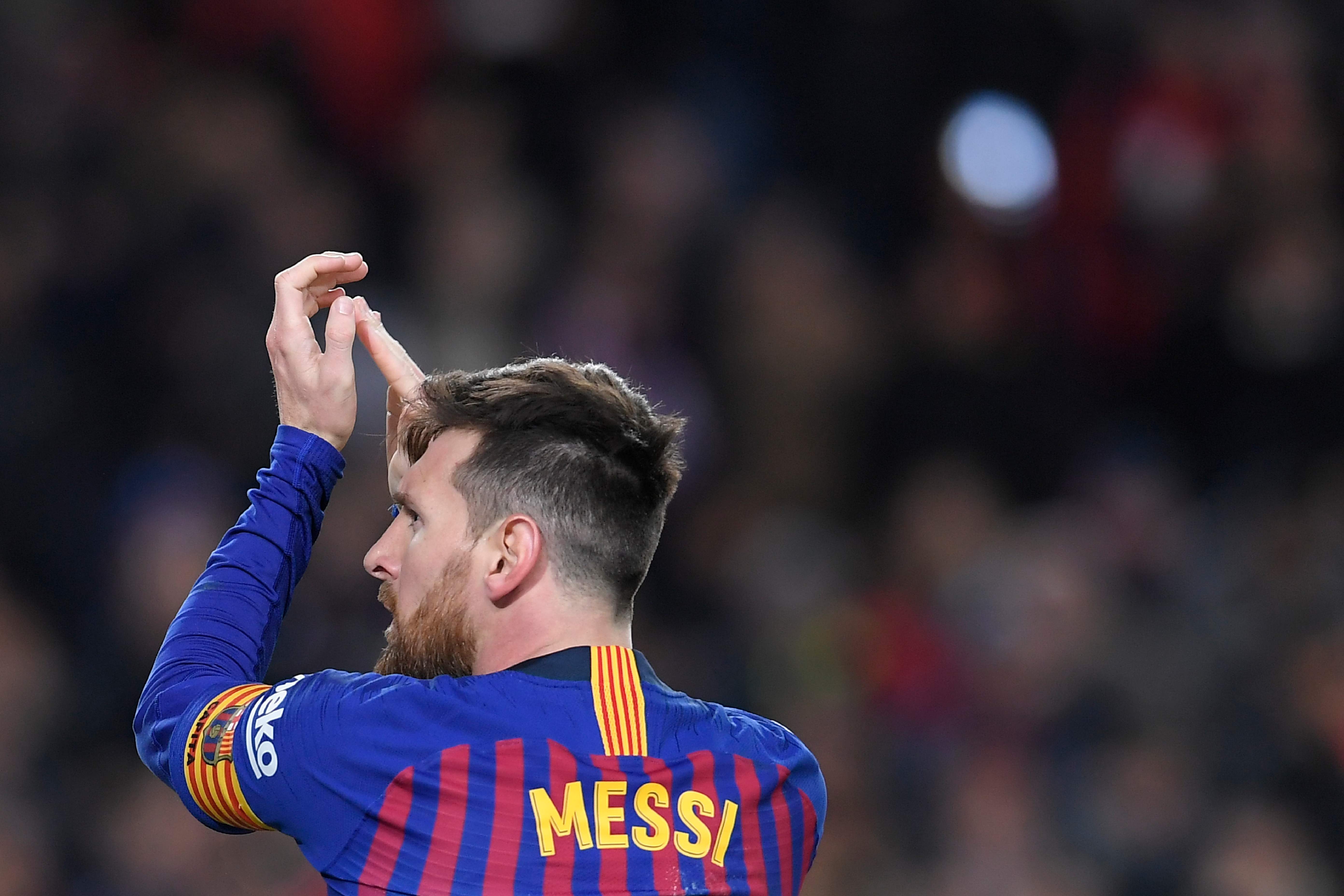 Lionel Messi cerró la goleada del Barcelona. (Foto Prensa Libre: AFP)