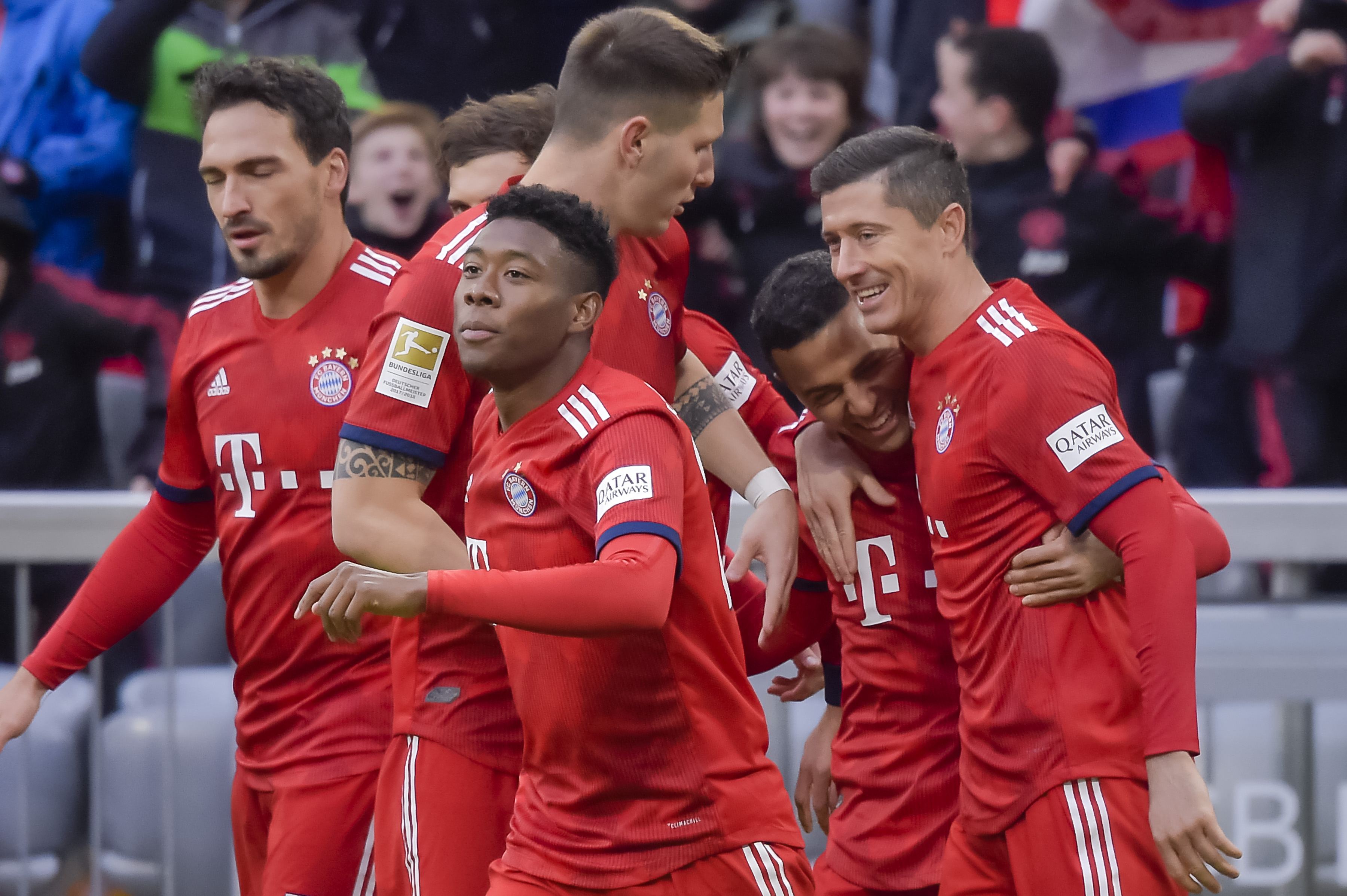Los jugadores del Bayern Múnich tuvieron un gran partido. (Foto Prensa Libre: AFP)