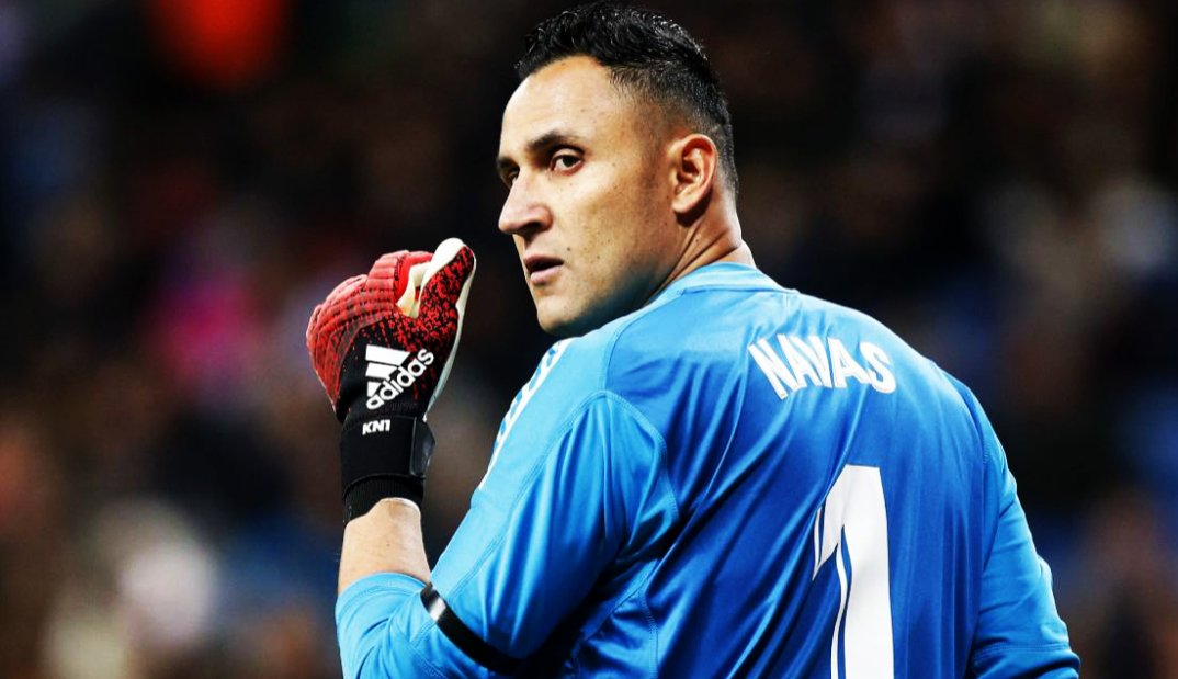 El portero costarricense, Keylor Navas, regresó este jueves al marco del Real Madrid, en el juego de vuelta de la Copa del Rey ante el Girona. (Foto Prensa Libre: AFP).