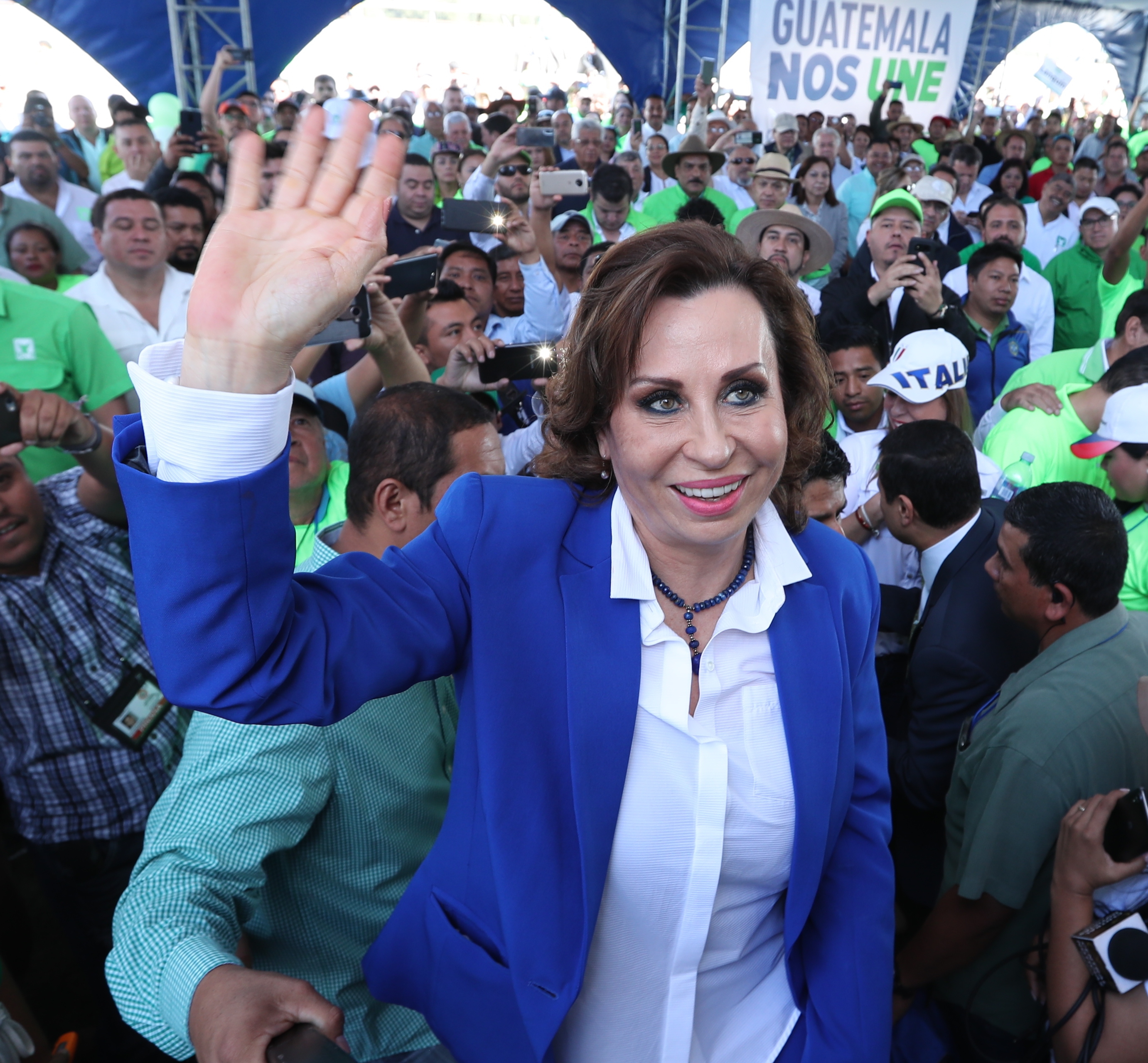 Sandra Torres encabeza el binomio de la UNE. (Foto Prensa Libre: Hemeroteca PL)