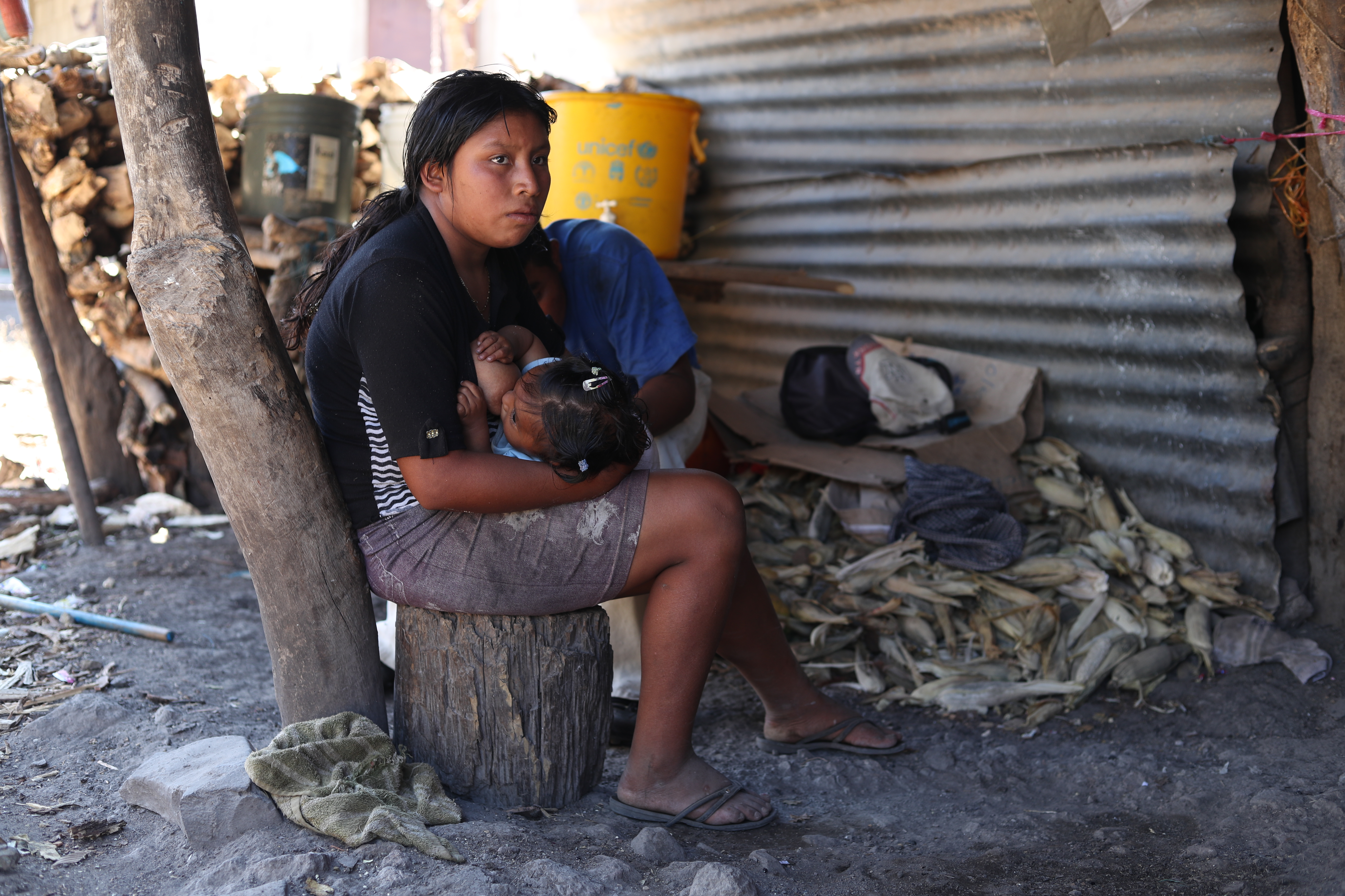 Familias afectadas en Magueyes,  San Luis Jilotepeque, Jalapa. Esbin García.