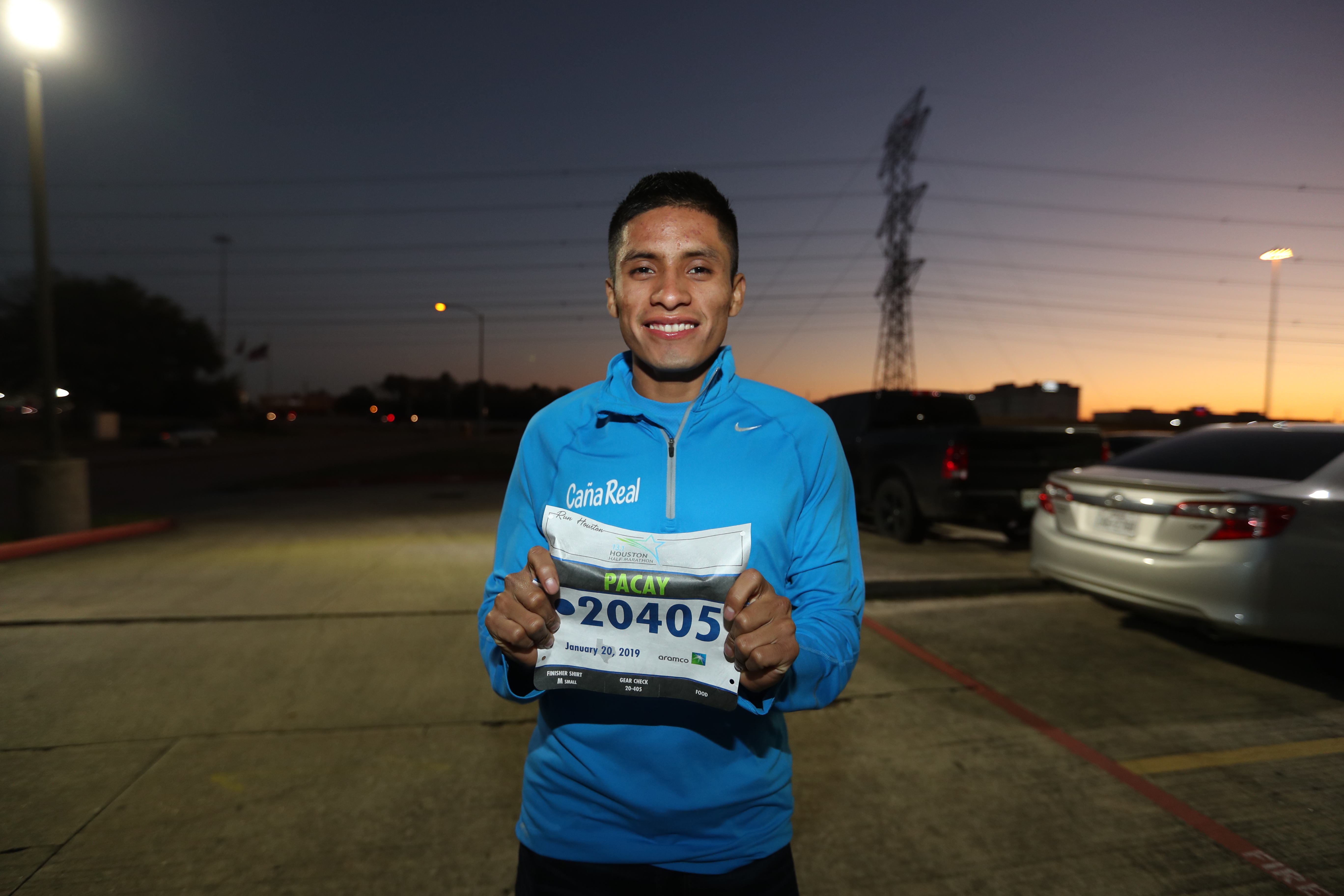 Mario Pacay portará el dorsal 20405, durante su participación en el Medio Maratón de Houston. (Foto Prensa Libre: Francisco Sánchez).