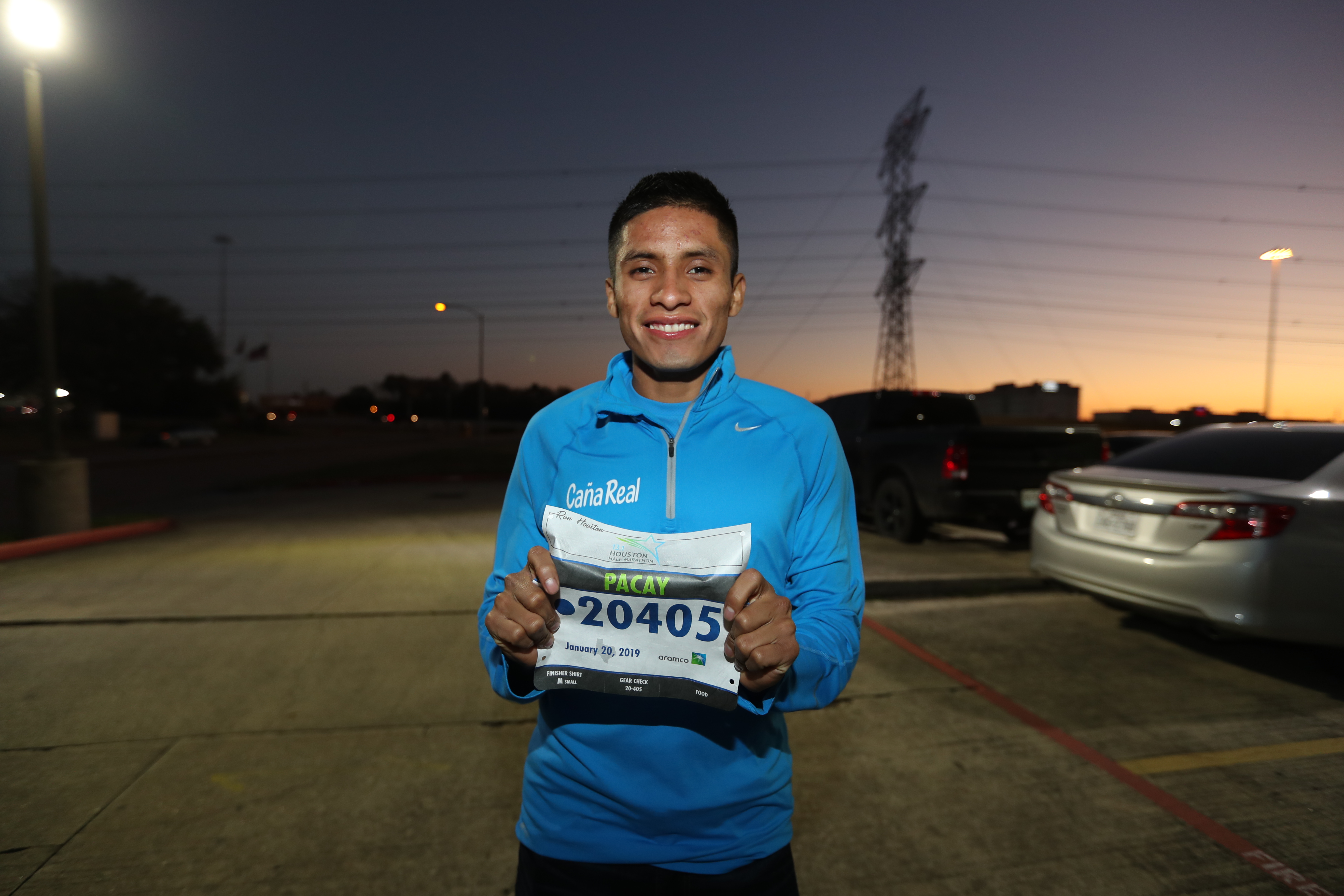 Mario Pacay portará el dorsal 20405, durante su participación en el Medio Maratón de Houston. (Foto Prensa Libre: Francisco Sánchez).