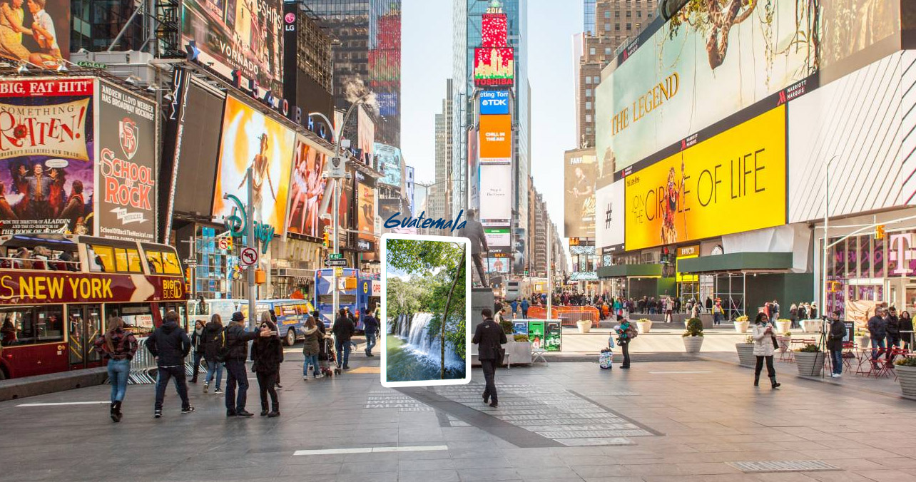 De esta forma podría colocarse un portal en el que los usuarios podrán ver con la tecnología de realidad mixta (virtual y aumentada) destinos turísticos de Guatemala, informa el Inguat. (Foto Prensa Libre: cortesía Inguat)