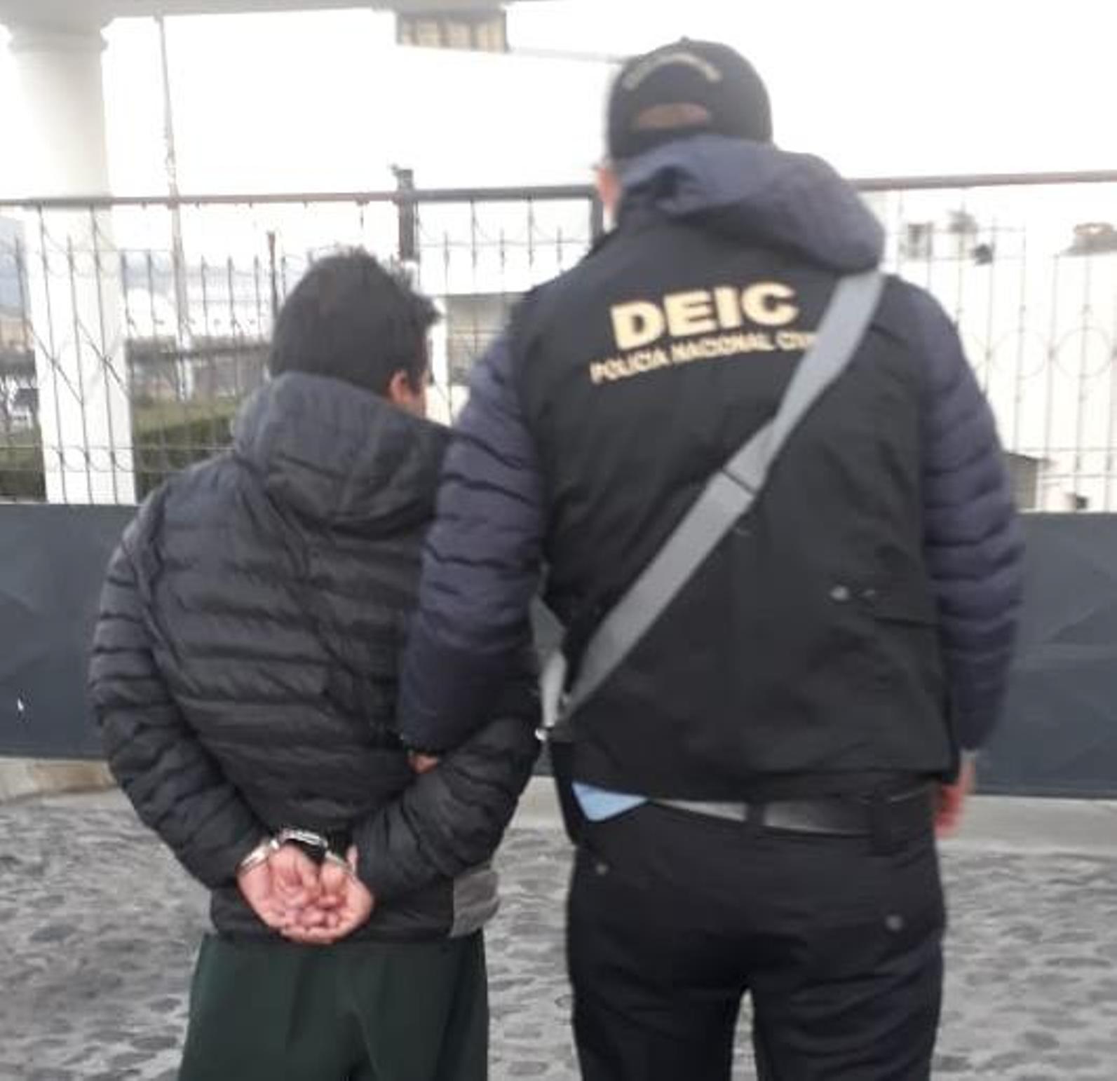 El  capturado fue trasladado al Centro Regional de Justicia. (Foto Prensa Libre: cortesía) 