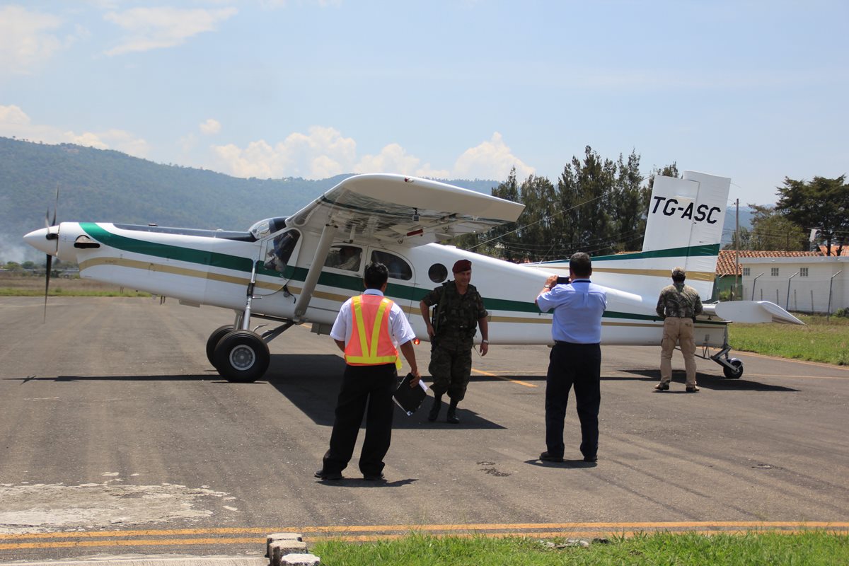 El aeródromo de Huehuetenango, ha sido utilizado para viajes privados. (Foto Prensa Libre: Mike Castillo)