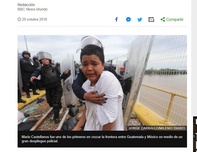 Qué pasó con Mario Castellanos, el niño hondureño que viajaba solo en la caravana de migrantes