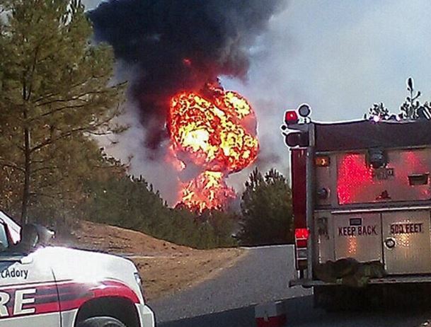 Una cámara capta el momento de explosión. (Foto Prensa Libre: EFE)