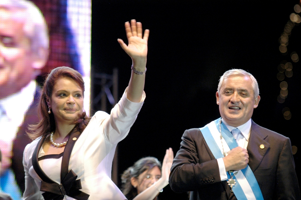 El 23 de abril del 2015 fue la última vez que el presidente y la vicepresidenta figuraron juntos en público. (Foto Prensa Libre: Hemeroteca PL)