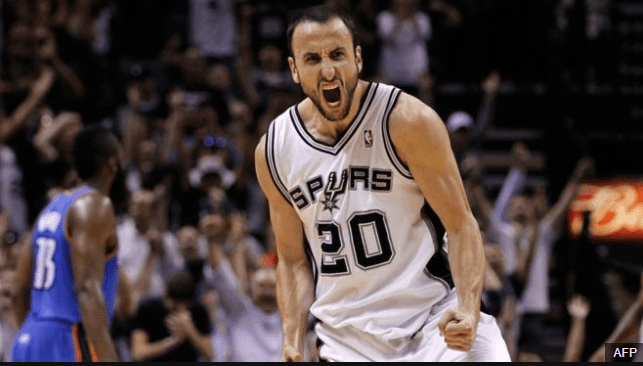 Ginóbili fue clave en varios de los campeonatos de la NBA ganados por los Spurs de San Antonio. (Foto Prensa Libre: BBC News Mundo)