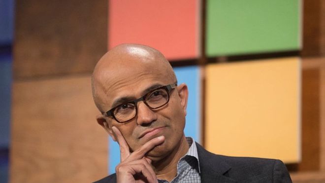 "La ley de Moore se está agotando", declaró Satya Nadella, el director ejecutivo de Microsoft. (Foto Prensa Libre:GETTY IMAGES)