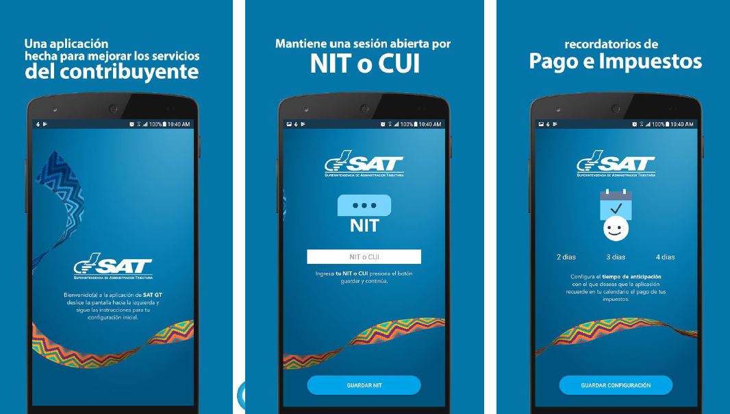 La SAT presentó la aplicación que desarrolló para dispositivos móviles, la App SAT-GT. (Foto Prensa Libre: SAT)
