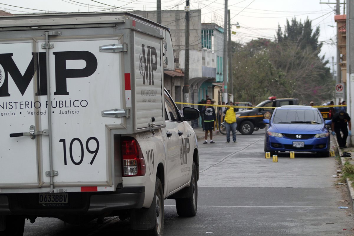 Lugar donde se registró el ataque contra las dos personas, en la cabecera de Jalapa. (Foto Prensa Libre: Hugo Oliva).