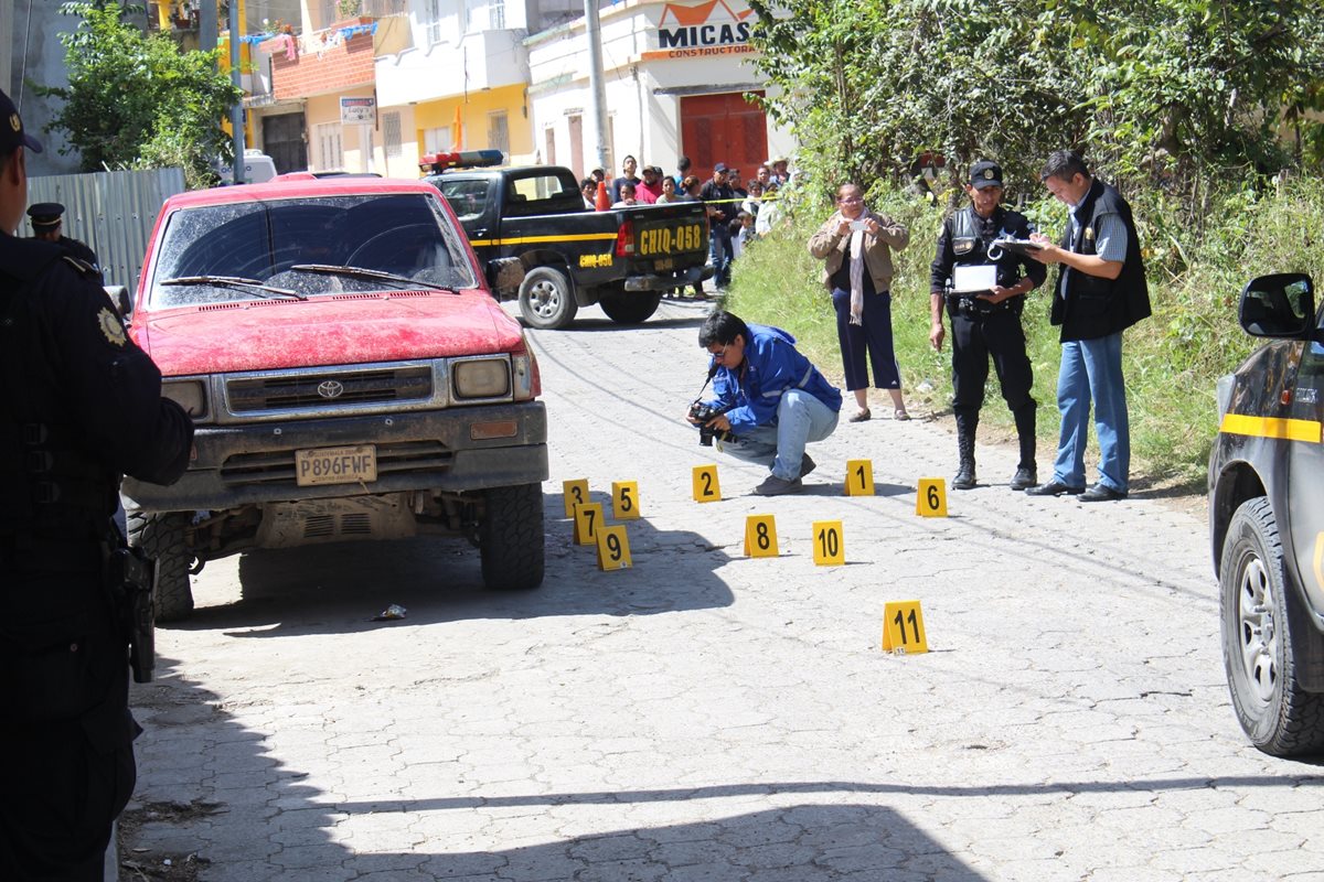 Crimen ocurrido el 10 de enero en la colonia Quirio Cataño, Esquipulas. (Foto Prensa Libre: Mario Morales)