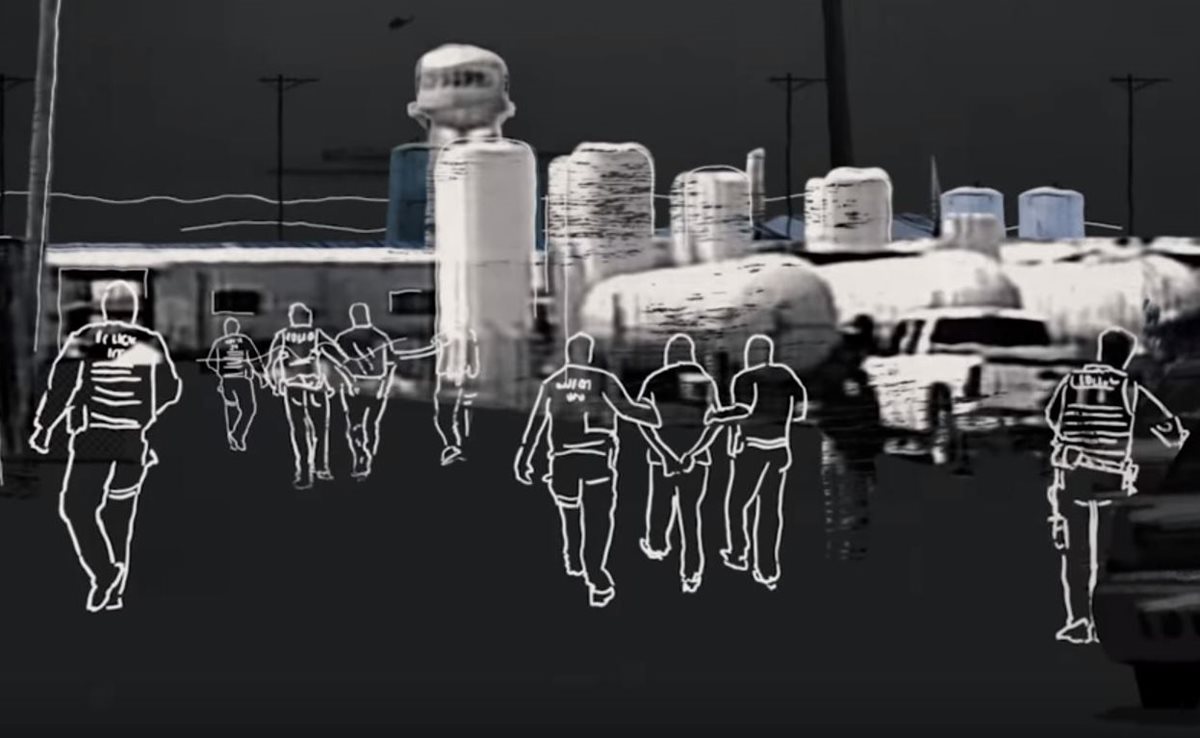 La mayor redada migratoria registrada en EE. UU. ocurrió durante la administración de George W. Bush, en una planta procesadora de carne en Iowa. (Foto Prensa Libre: Univisión)