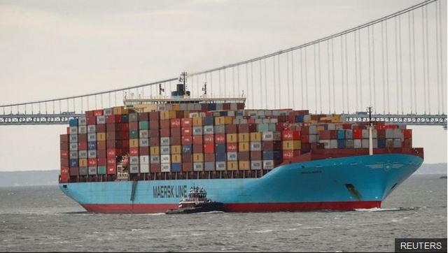 Maersk controla el 19% del transporte marítimo del mundo. (Foto Prensa Libre: Reuters)