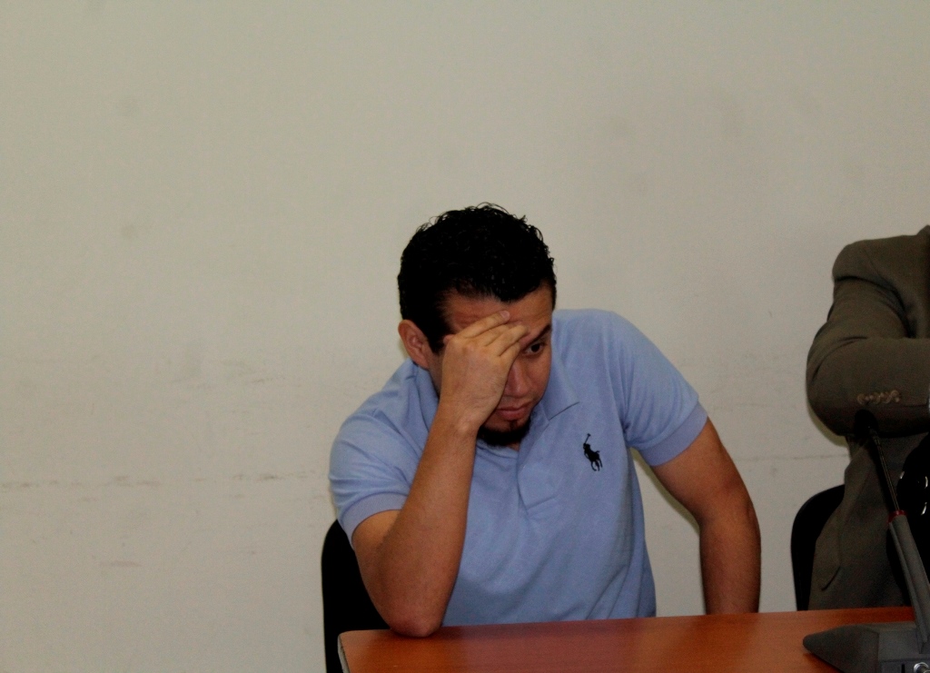 Carlos Francisco Vela fue hallado culpable de extorsión, en Quetzaltenango. (Foto Prensa Libre: María José Longo).