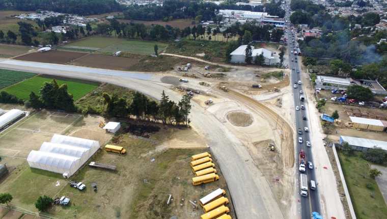 Se reanuda la construcción de la carretera de libramiento de Chimaltenango, en el kilómetro 48 de la ruta Interamericana, la cual conecta con Zaragoza.