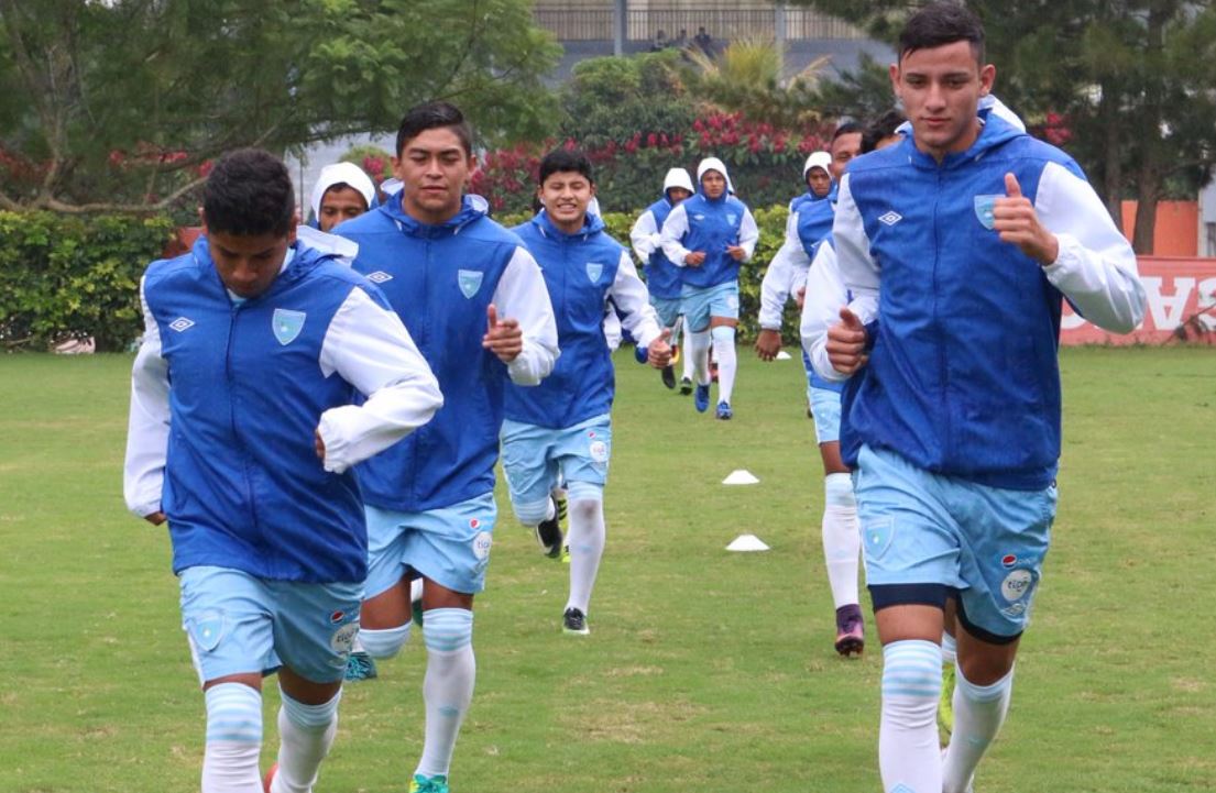 Los jugadores de la selección Nacional Sub 20 se han entrenado pensando en tener una opción en Managua. (Foto Prensa Libre: cortesía FedeFut)