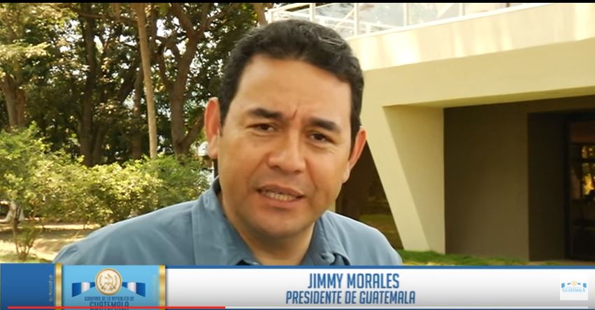 Mensaje del presidente Jimmy Morales donde exhorta a los guatemaltecos a cuidar al prójimo. (Foto Prensa Libre: Internet)
